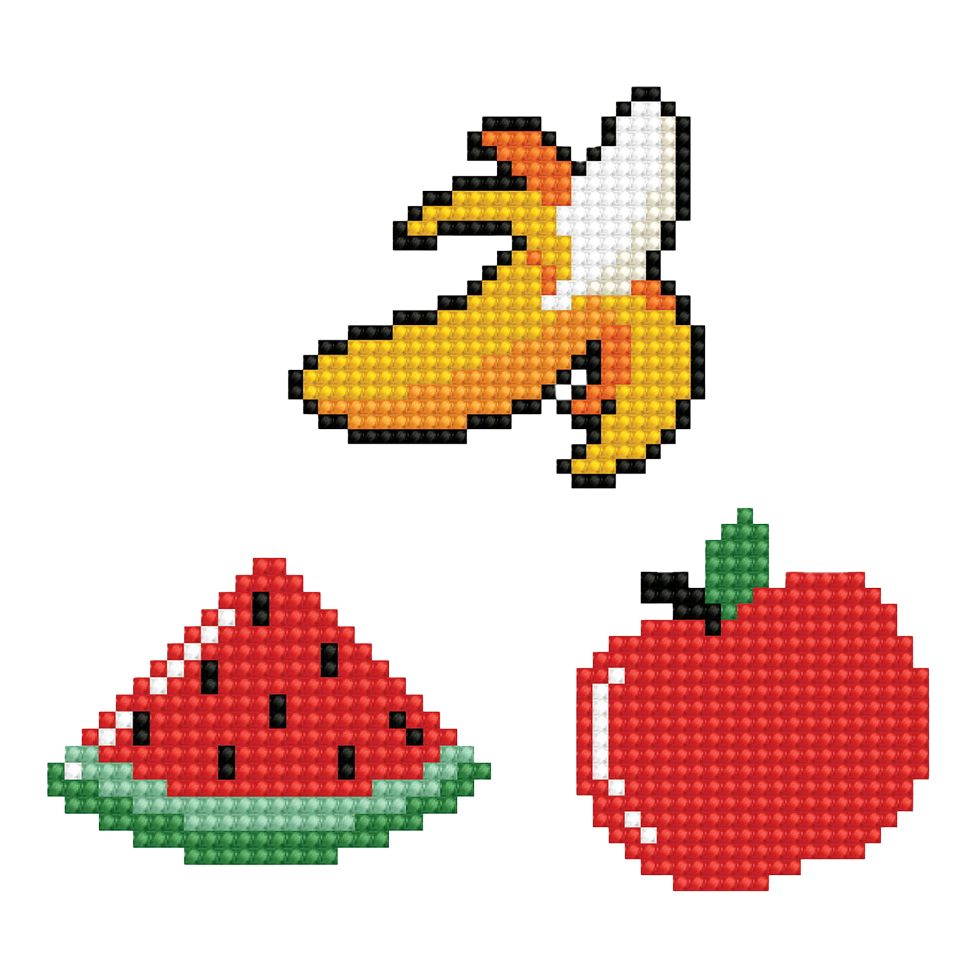 Dotzies Collants (3) Fruits 18x10 DIAMOND DOTZ