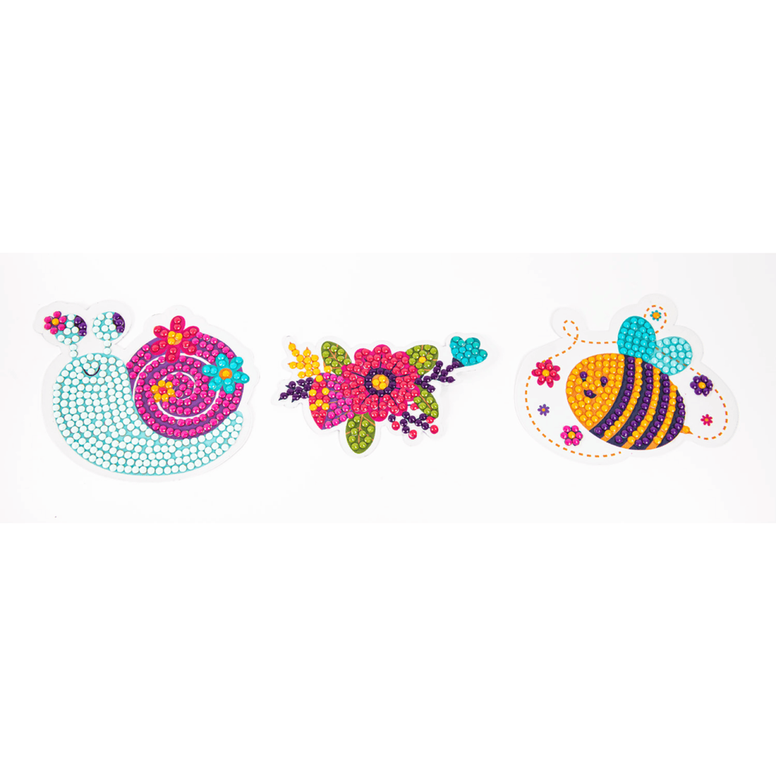 Dotzies Stickers(3) Garden friends 9,6x7,3 DIAMOND DOTZ