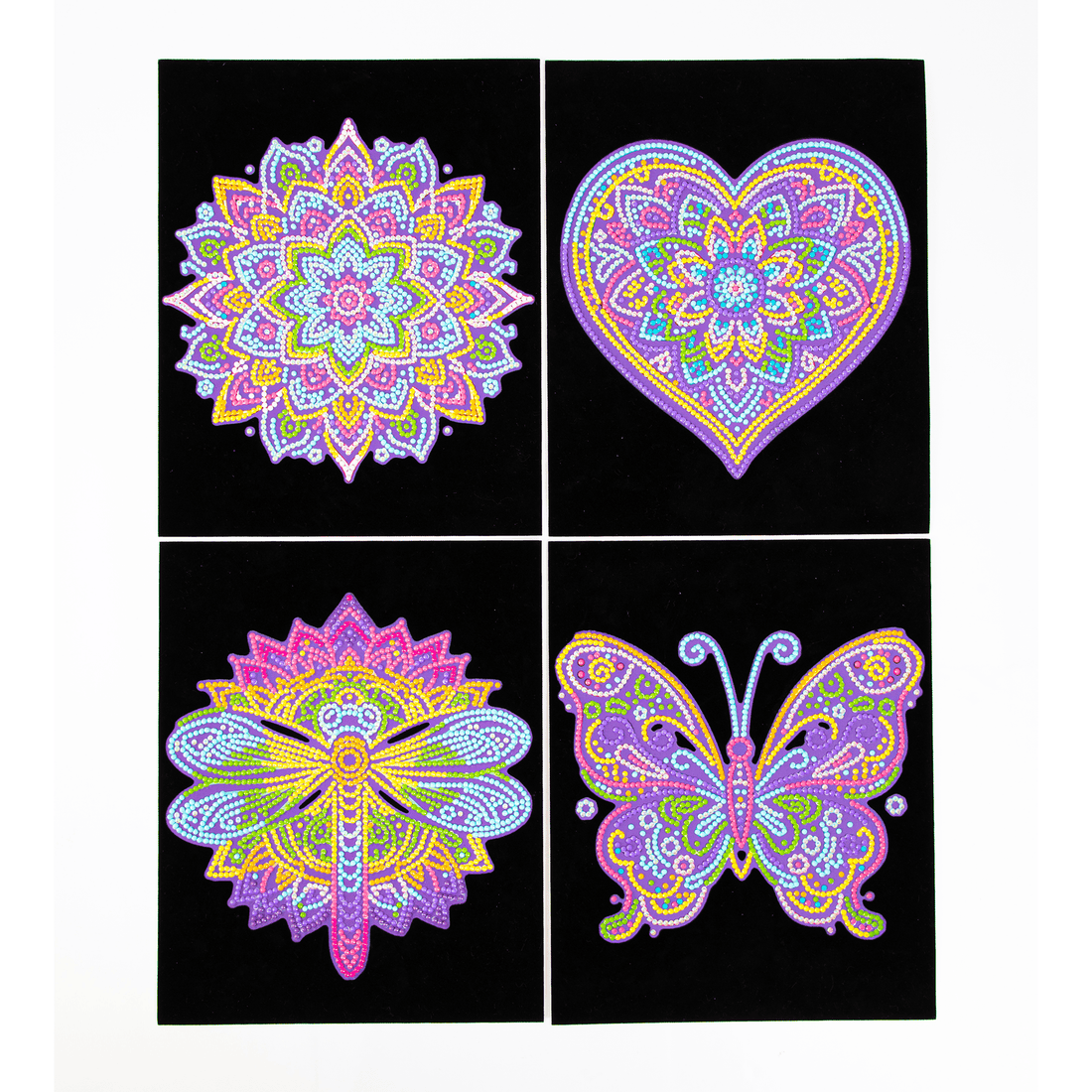 DOTZIES FLOCK - NEON MANDALAS DIAMOND DOTZ