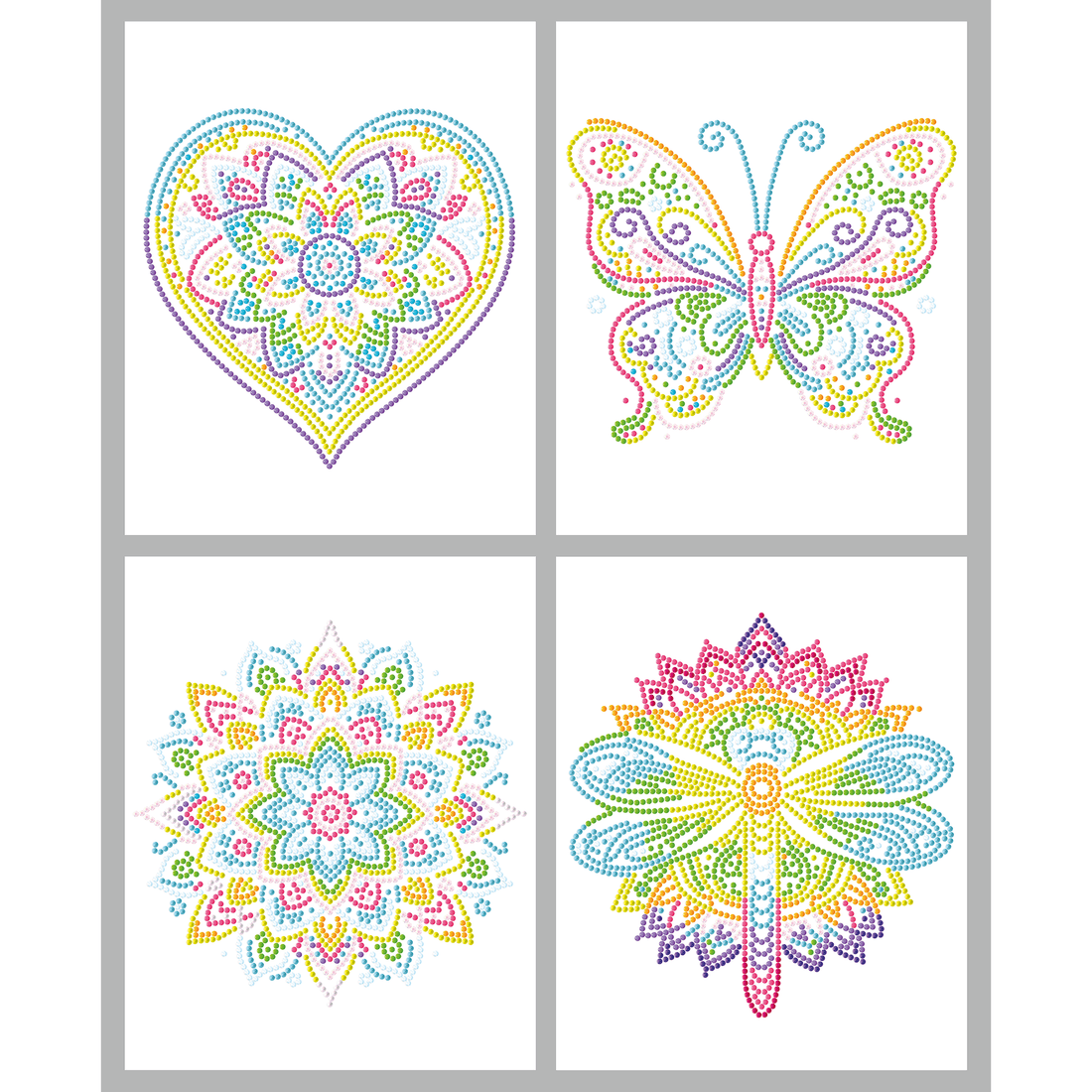 DOTZIES FLOCK - NEON MANDALAS DIAMOND DOTZ