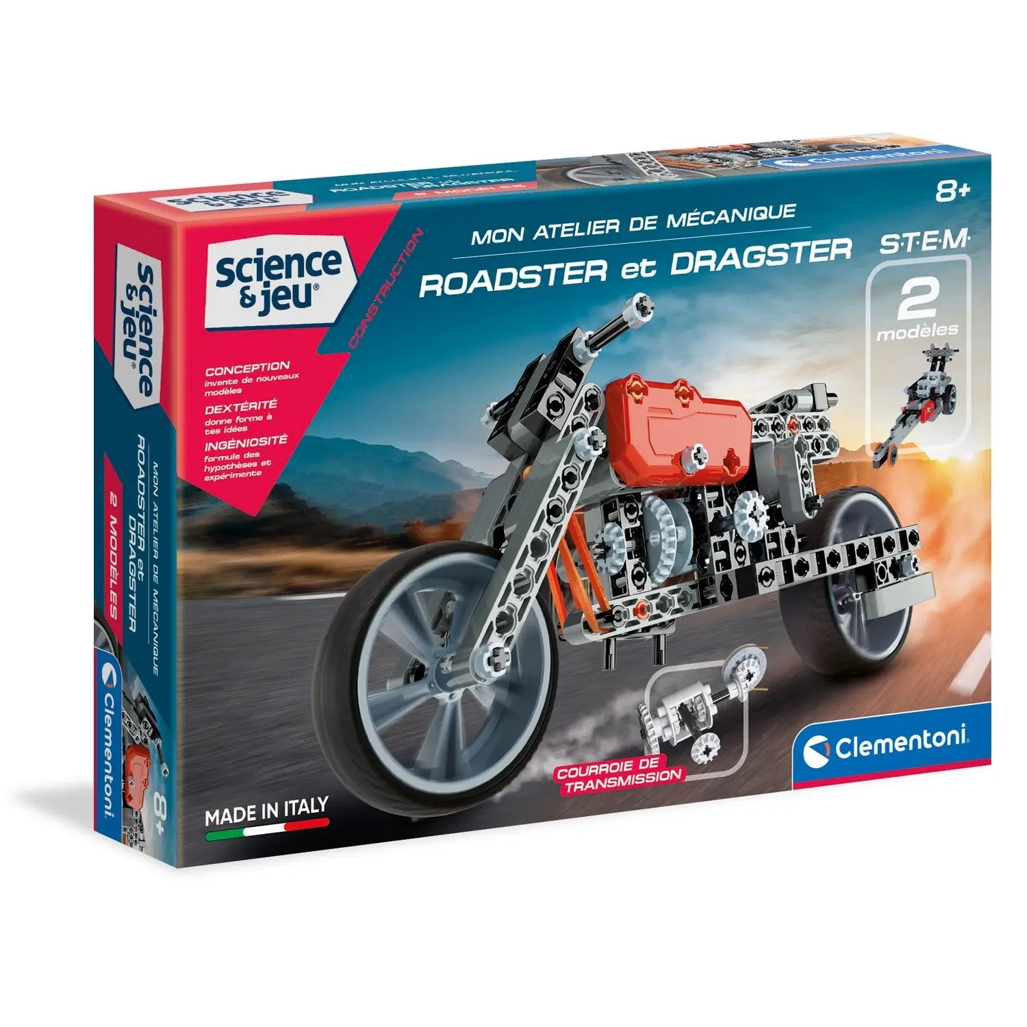 MON ATELIER DE MÉCANIQUE - ROADSTER + DRAGSTER CLEMENTONI