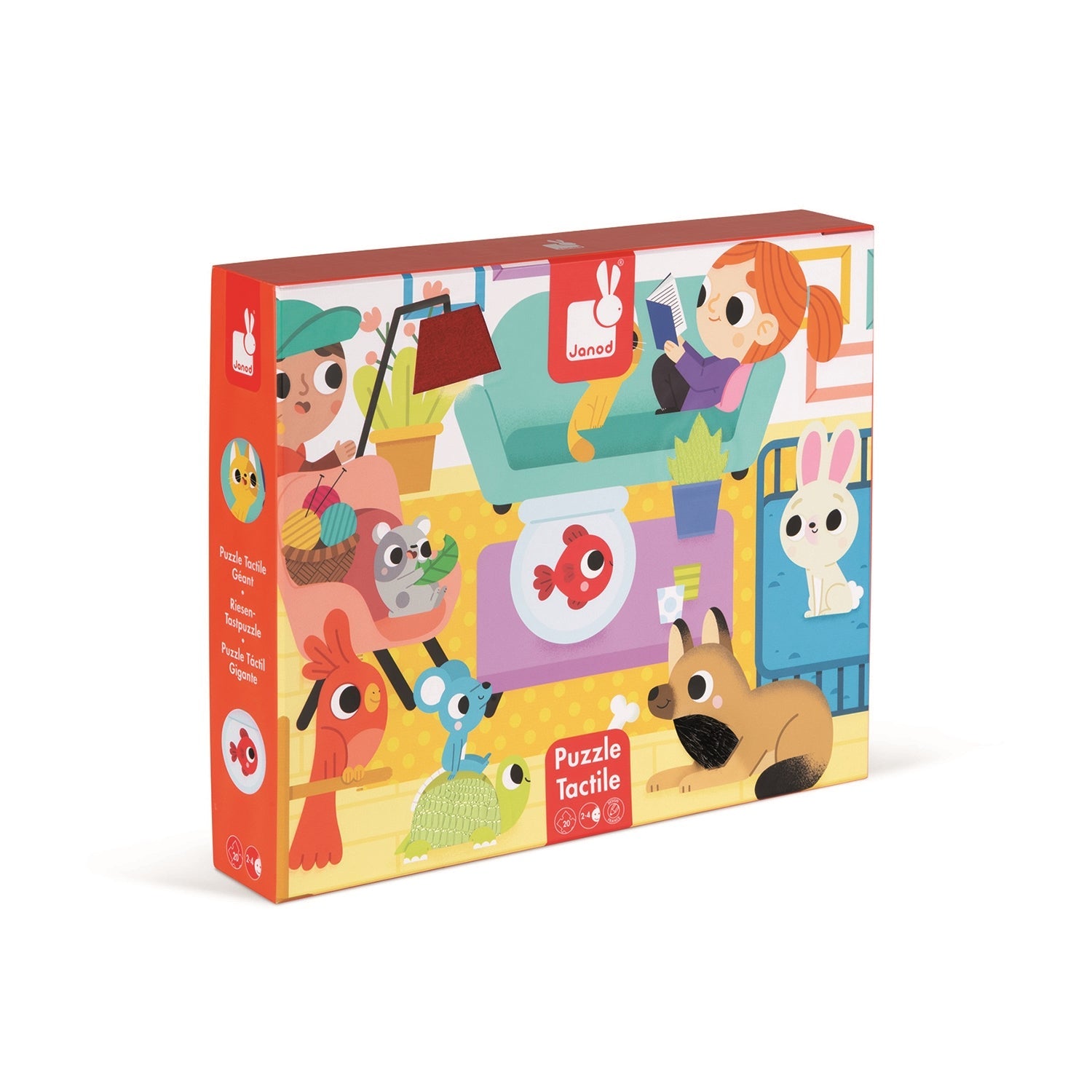 PZ20- TACTILE - LES ANIMAUX DOMESTIQUES JANOD PUZZLES