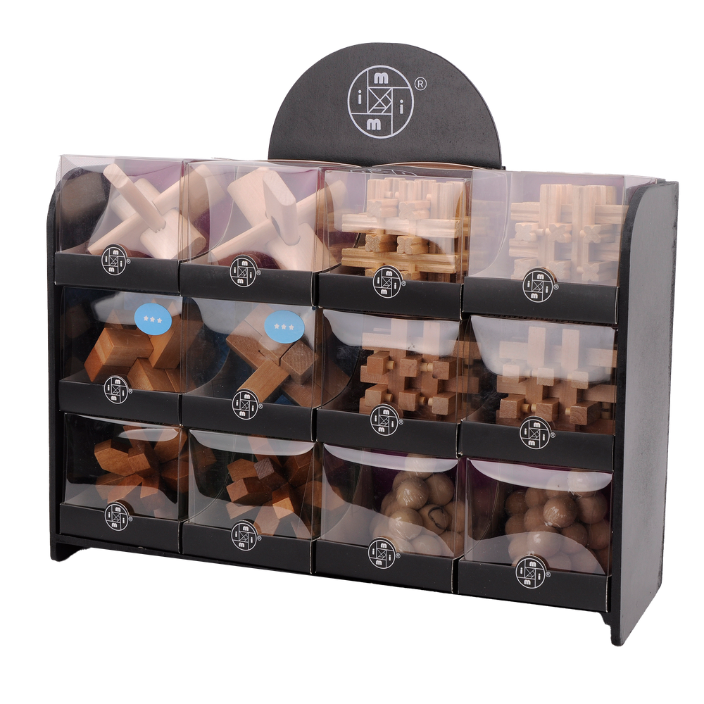 CASSE-TÊTES 3D EN BOIS - SÉRIE 1 (VENDUS 12 UNITÉS -  6 STYLES) MI TOYS