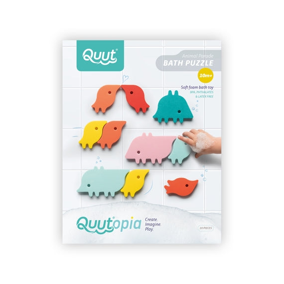QUUTOPIA - PUZZLE DE BAIN - DÉFILÉ D'ANIMAUX QUUT