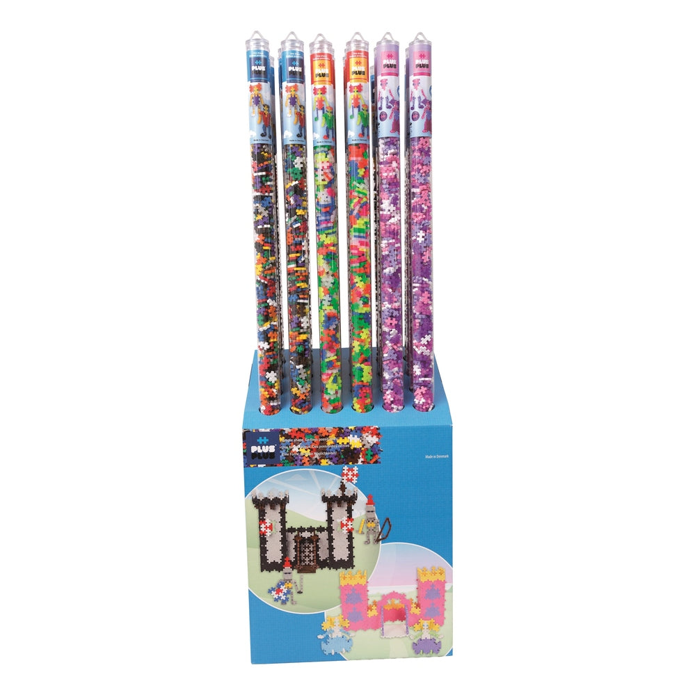 DISPLAY - SUPER TUBE MÉLANGE SCINTILLANTS (1 MÈTRE) 500 pcs (VENDUS 24 UNITÉS - 6 MODÈLES) PLUS PLUS