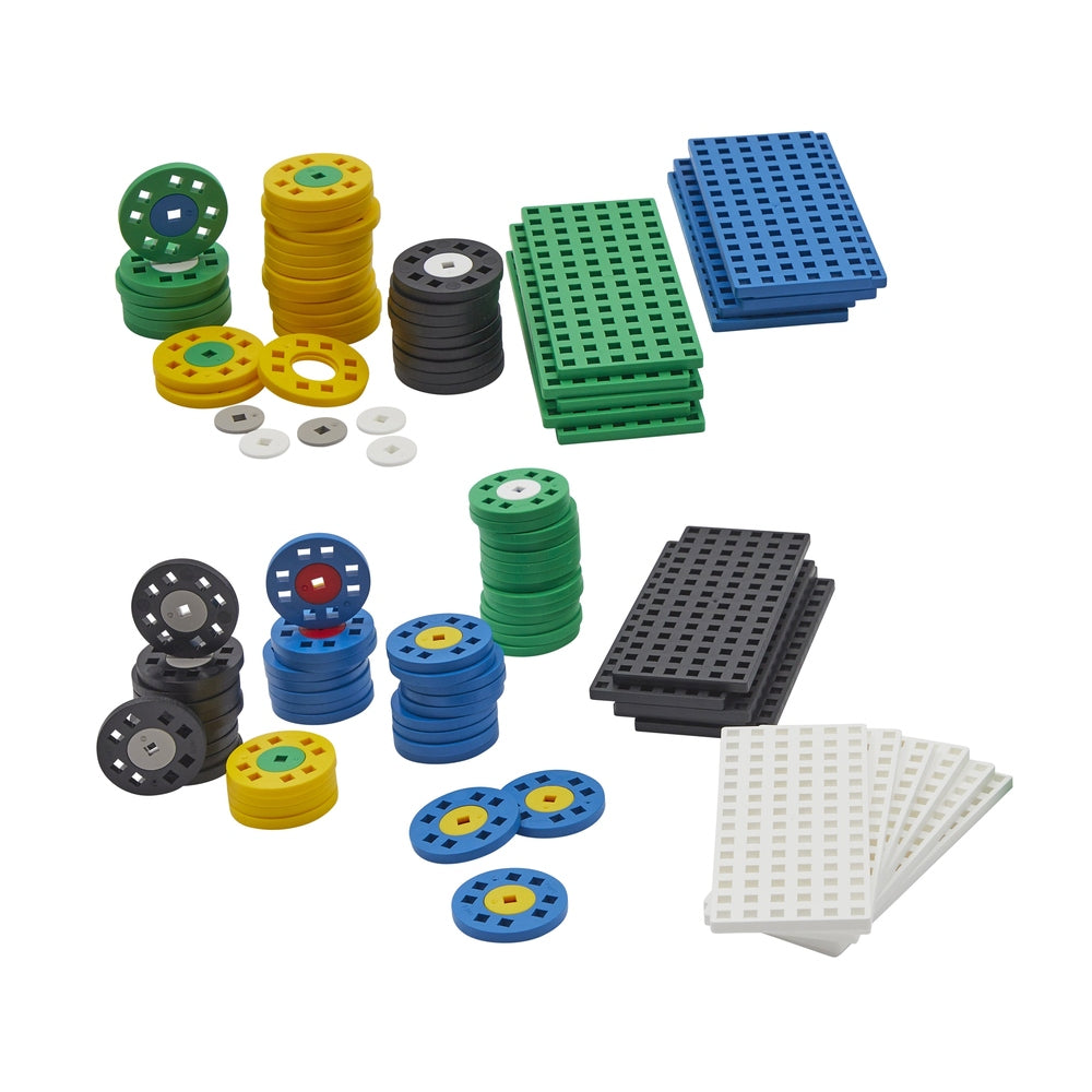 MÉLANGE DE ROUES ET PLAQUETTES - 80pcs. PLUS PLUS