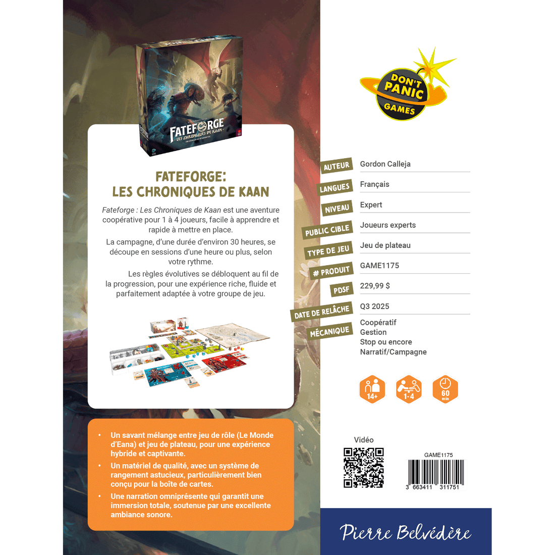 FATEFORGE, LES CHRONIQUES DE KAAN DON'T PANIC GAMES