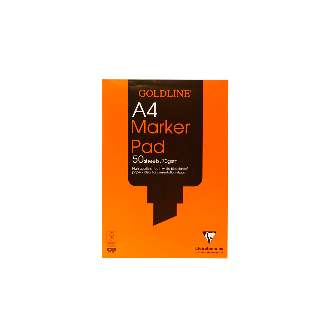 GOLDLINE BLOC MARQUEUR  A4 50F 70g English