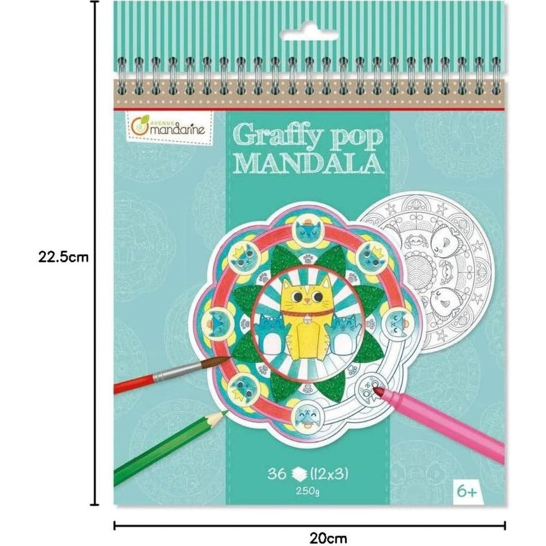 Graffy Pop Mandala Animaux MY MANDARINE