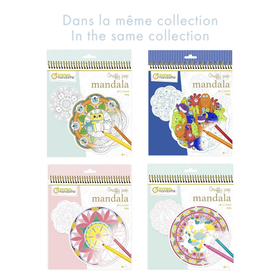 Graffy Pop Mandala Animaux MY MANDARINE