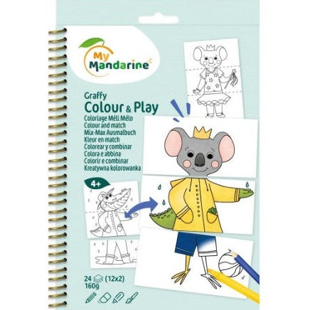 Graffy Colour & Play, Animaux habillés MY MANDARINE
