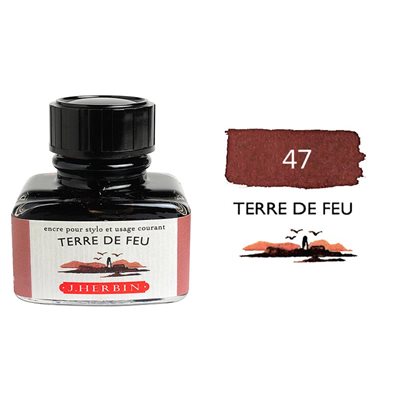 Encre de stylo-plume 30ml Terra Del Fuego J.HERBIN