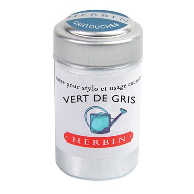 Boite De 6 Cartouches Gris-Vert J.HERBIN