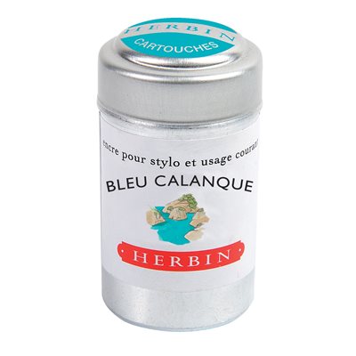 Boite De 6 Cartouches Bleu J.HERBIN
