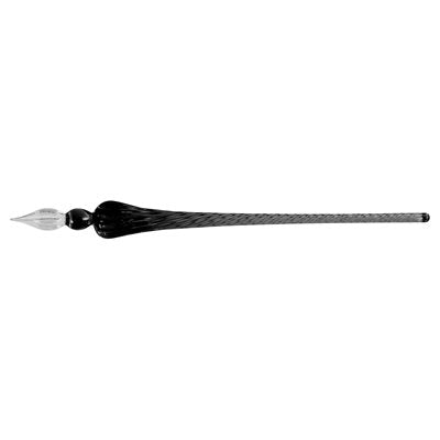 Stylo En Verre Rond 18Cm - Noir J.HERBIN