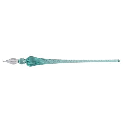 Stylo En Verre Rond 18Cm Turquoise J.HERBIN