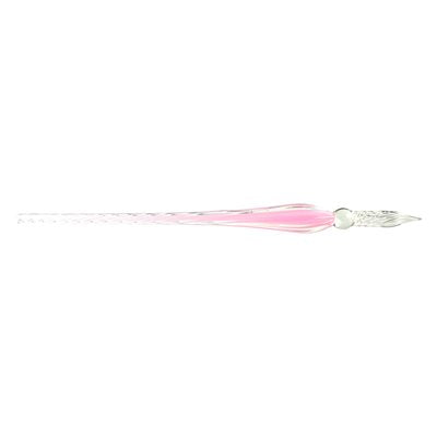 Stylo En Verre Torsadé - Rose Pâle 19 Cm J.HERBIN