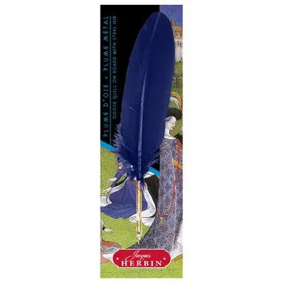 Plume doie bleue avec plume Cito Fein sous blister J.HERBIN