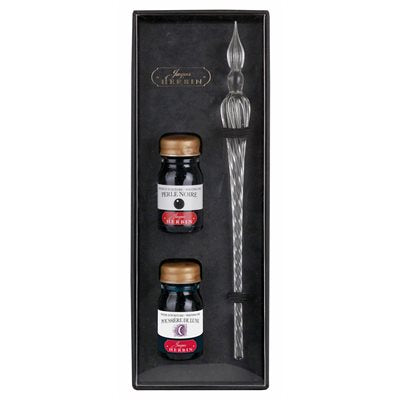 Ensemble De 2 Encres D'écriture (Perle Noire, Poussière De Lune) J.HERBIN