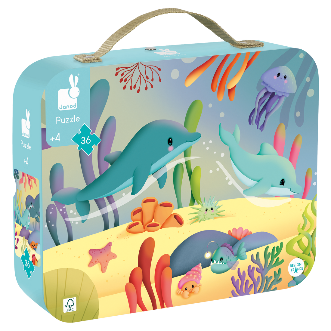 PZ36: PUZZLE FRISE - LES ANIMAUX MARINS JANOD