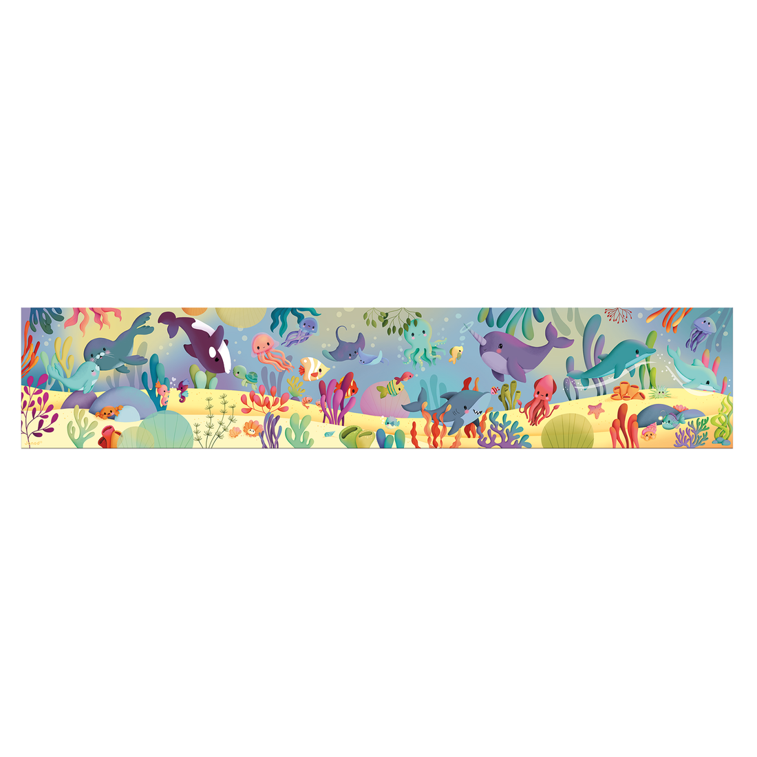 PZ36: PUZZLE FRISE - LES ANIMAUX MARINS JANOD