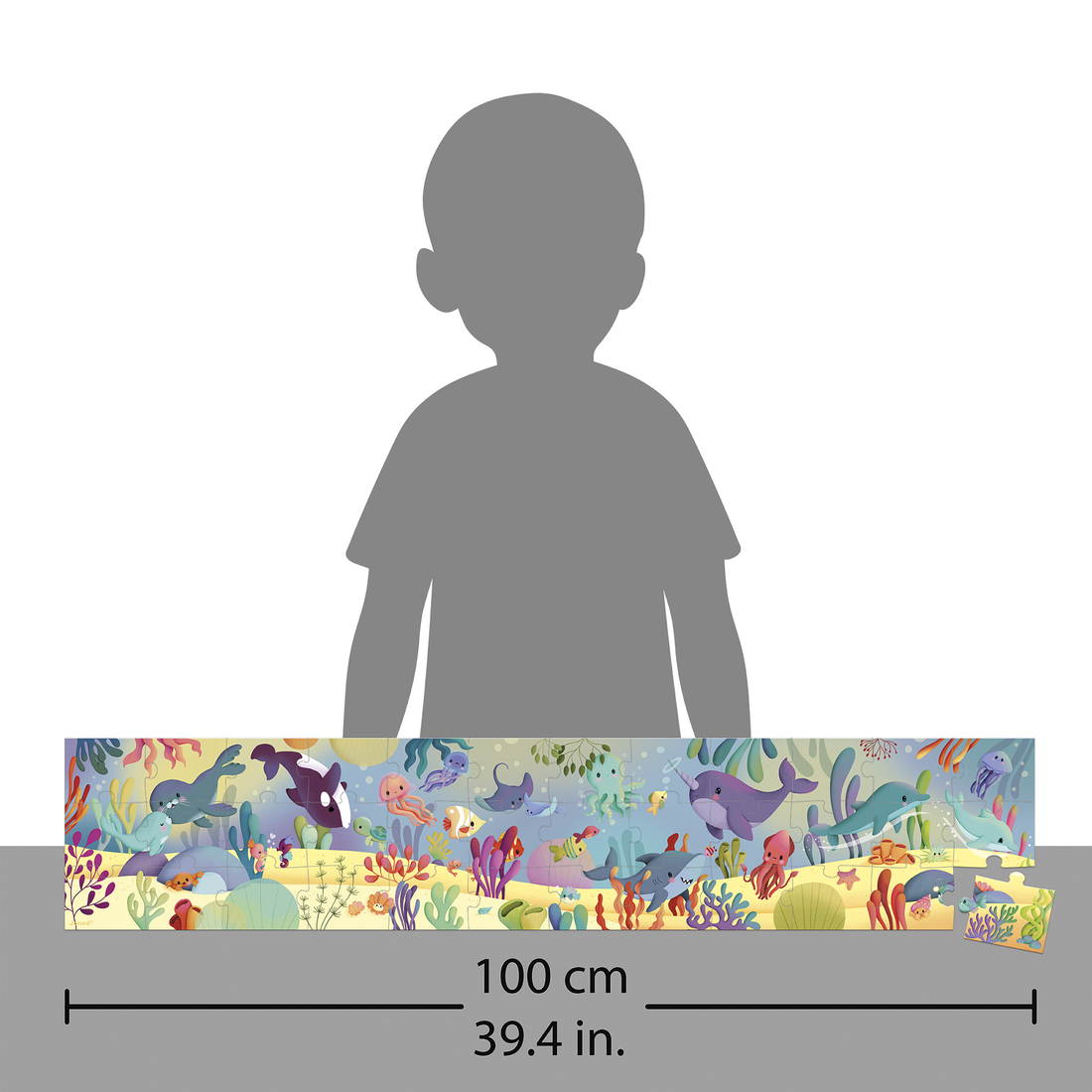 PZ36: PUZZLE FRISE - LES ANIMAUX MARINS JANOD