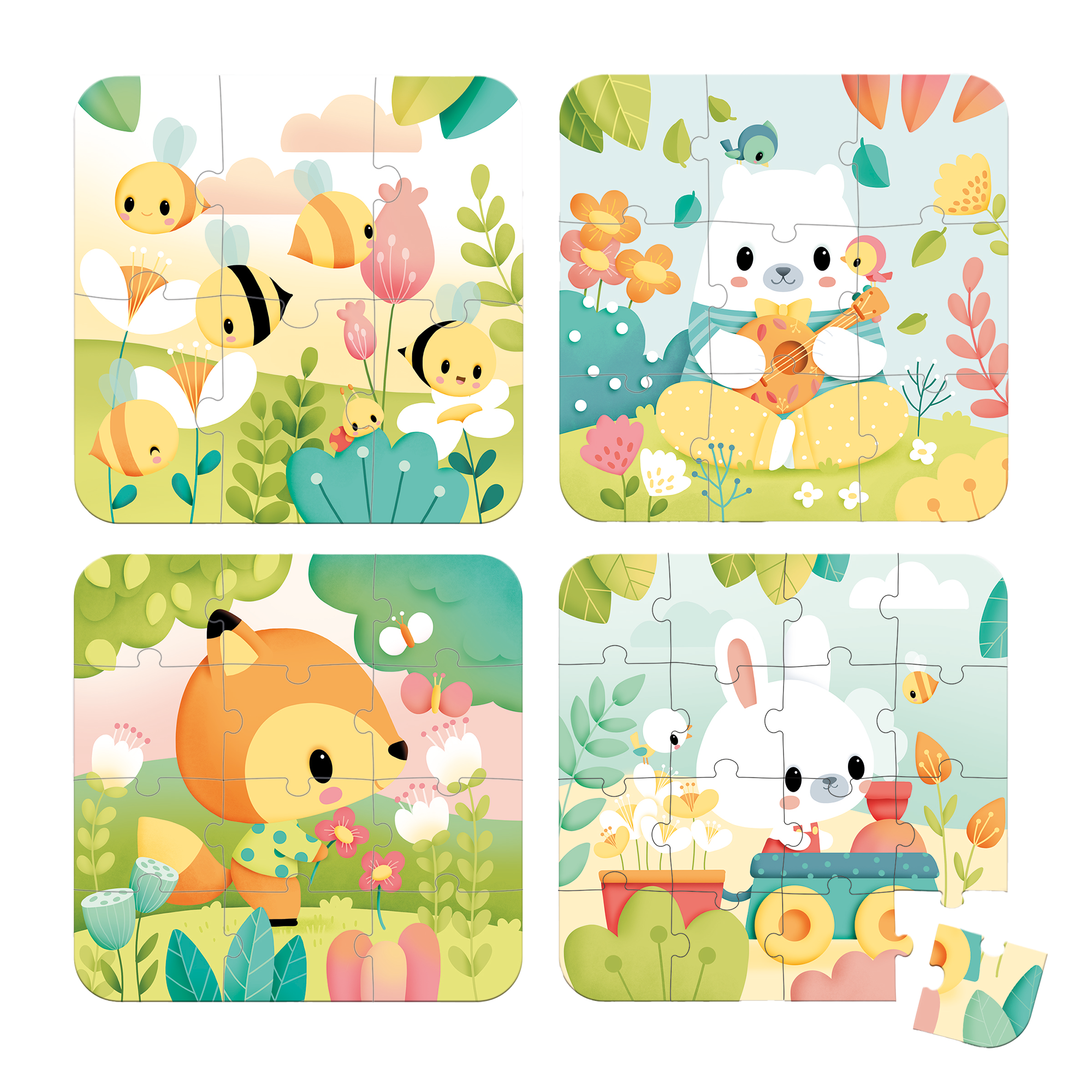 Puzzles Évolutifs Pure - 4 puzzles JANOD
