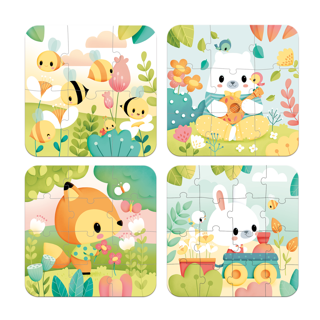 Puzzles Évolutifs Pure - 4 puzzles JANOD