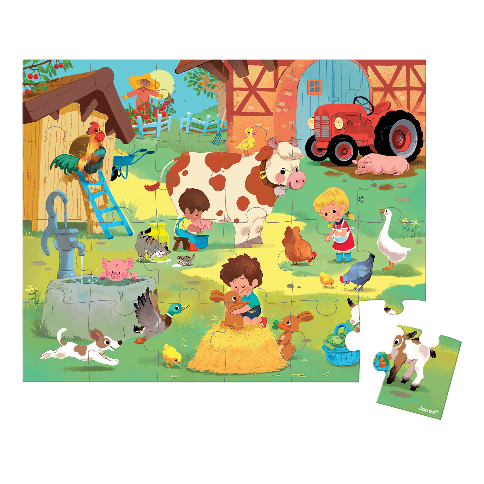 PZ24: UNE JOURNÉE À LA FERME JANOD PUZZLES