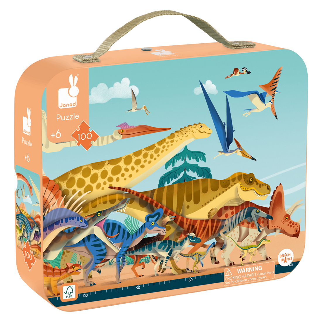 PZ100: PANORAMIQUE DINOSAURES JANOD PUZZLES