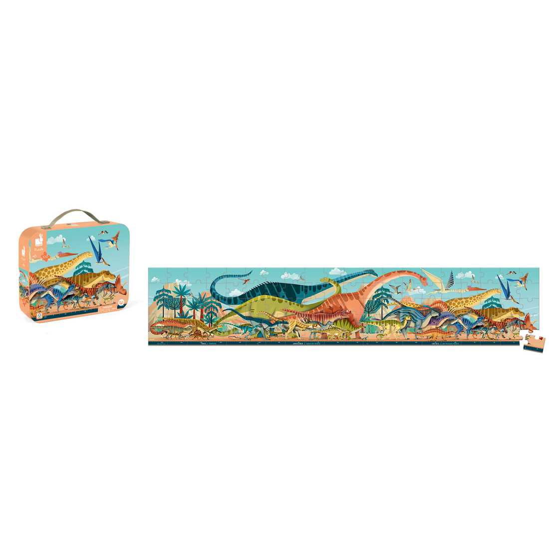 PZ100: PANORAMIQUE DINOSAURES JANOD PUZZLES