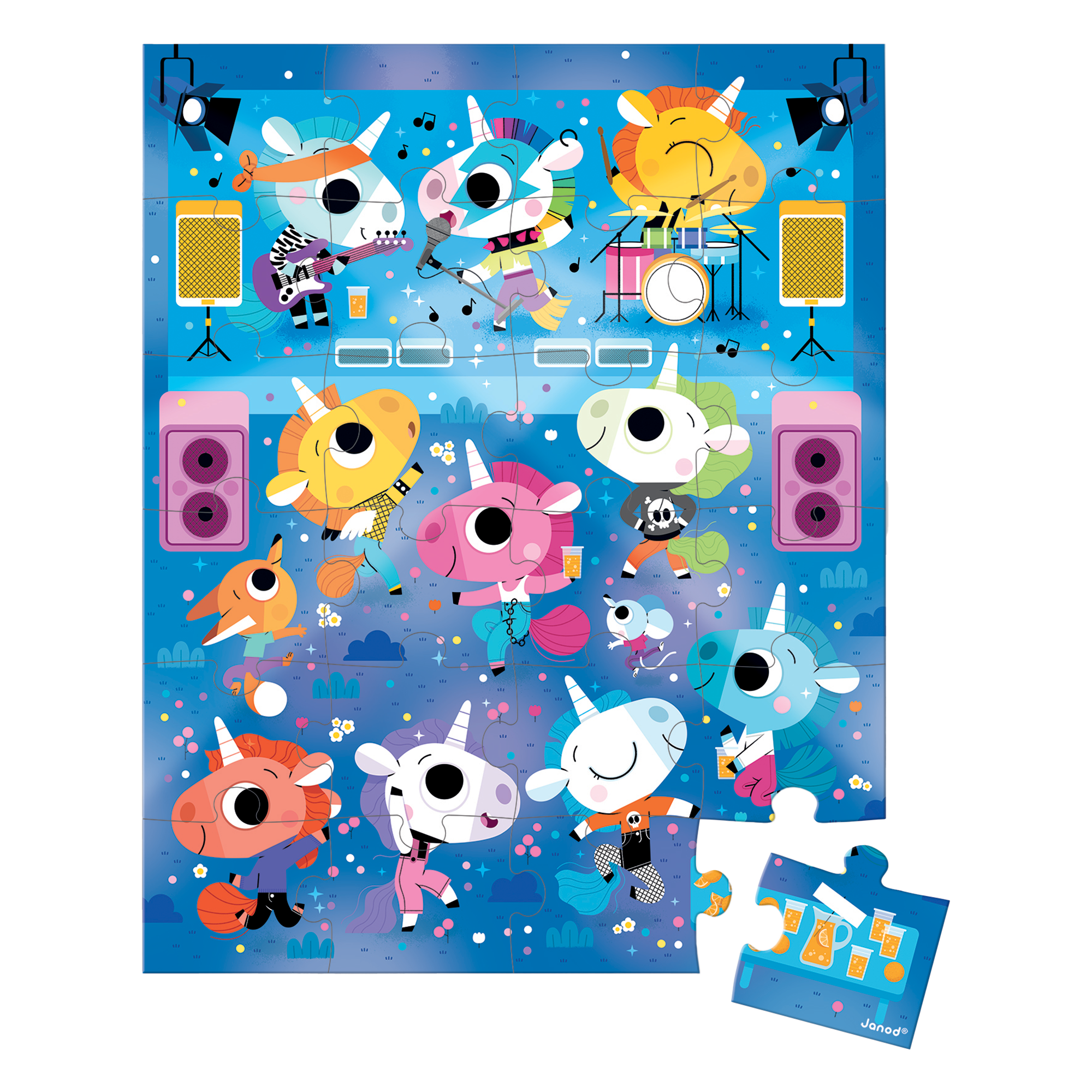 PZ24: CONCERT ROCK DE LICORNES JANOD PUZZLES