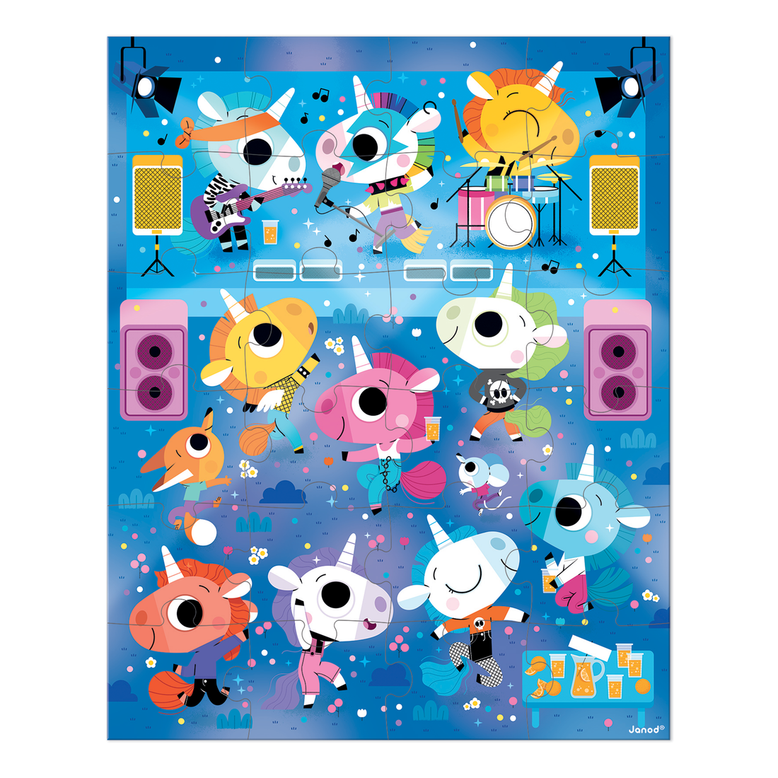 PZ24: CONCERT ROCK DE LICORNES JANOD PUZZLES