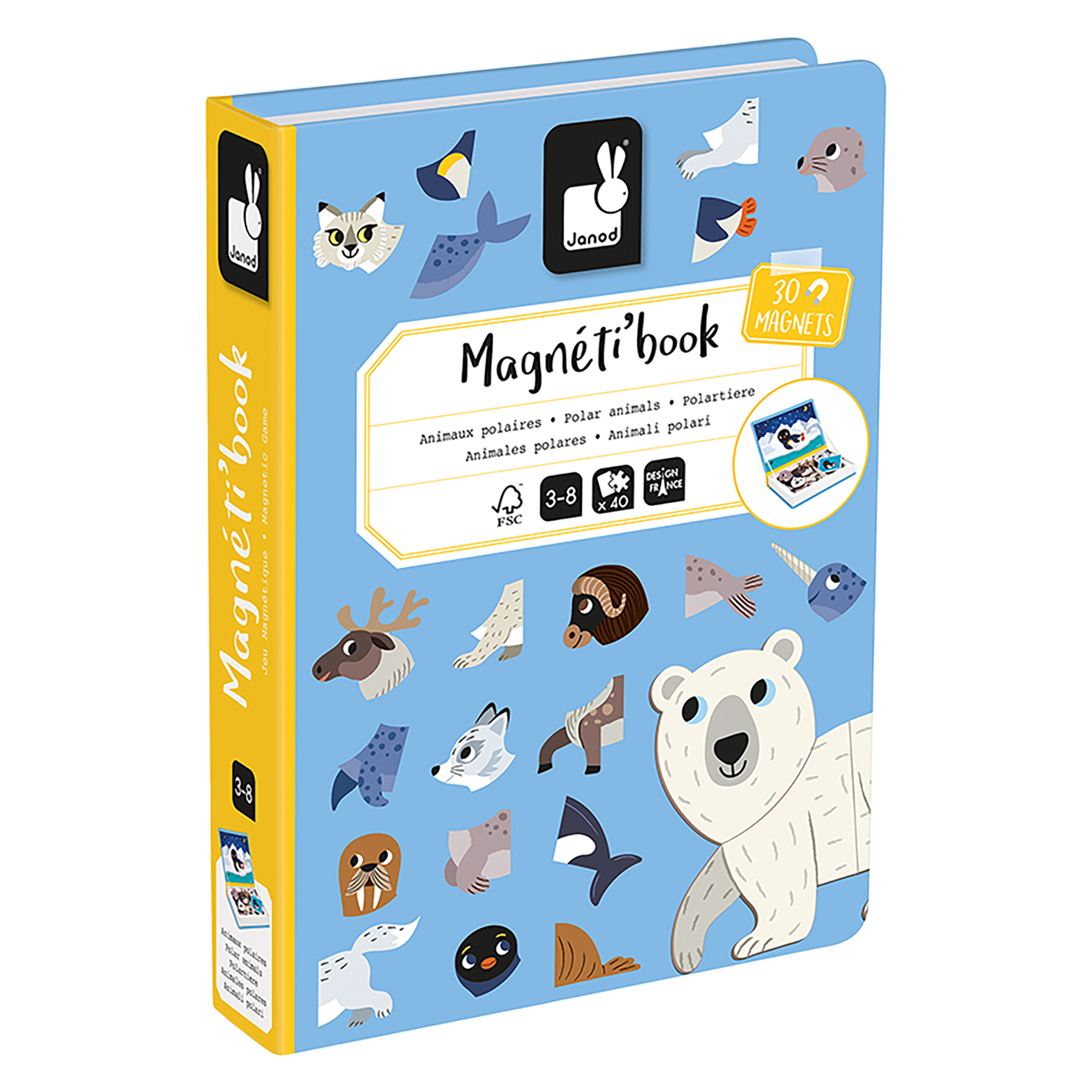MAGNÉTI'BOOK - ANIMAUX POLAIRES JANOD