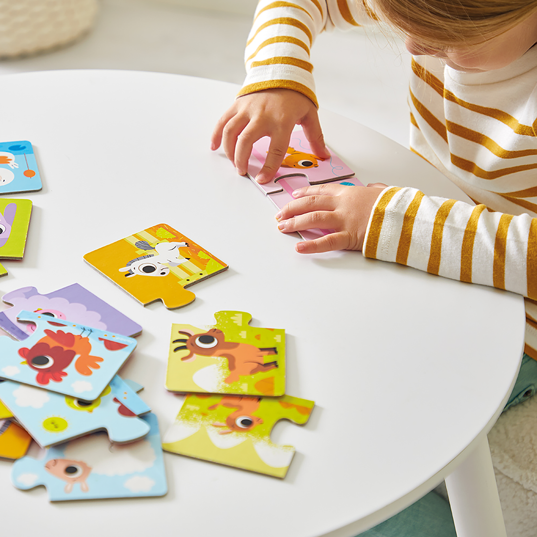 CASSE-TÊTES - LES ANIMAUX ET LEURS PETITS JANOD PUZZLES