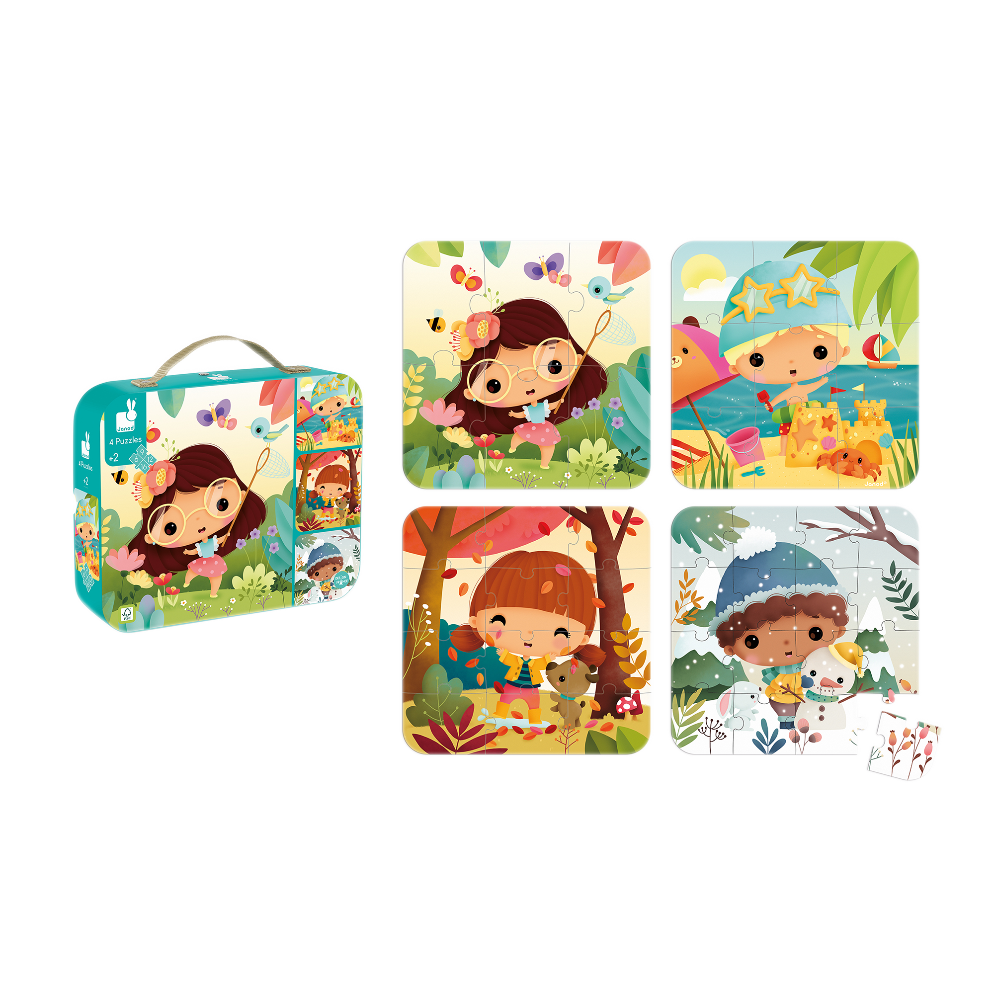 4 EN 1 CASSE-TÊTE PROGRESSIF - SAISONS JANOD PUZZLES