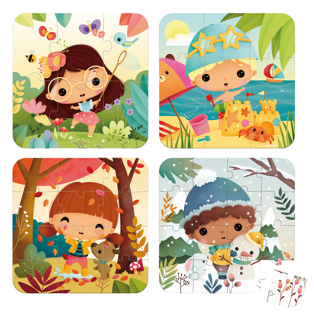 4 EN 1 CASSE-TÊTE PROGRESSIF - SAISONS JANOD PUZZLES