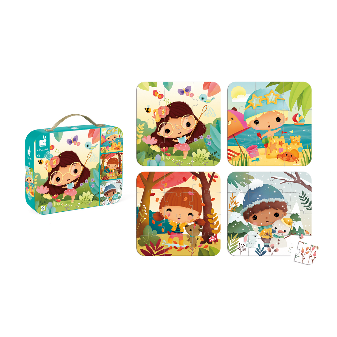 4 EN 1 CASSE-TÊTE PROGRESSIF - SAISONS JANOD PUZZLES