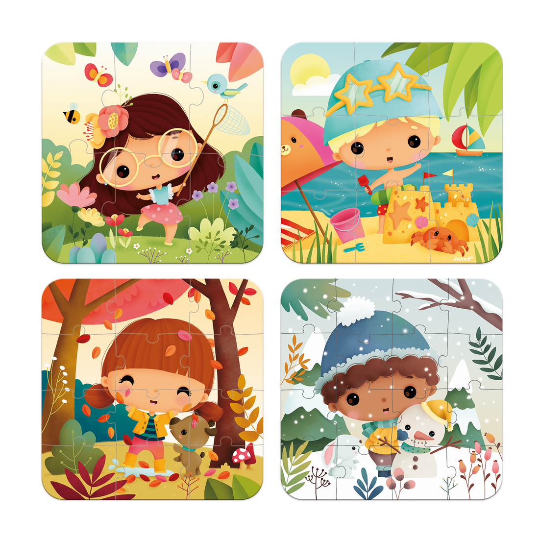 4 EN 1 CASSE-TÊTE PROGRESSIF - SAISONS JANOD PUZZLES