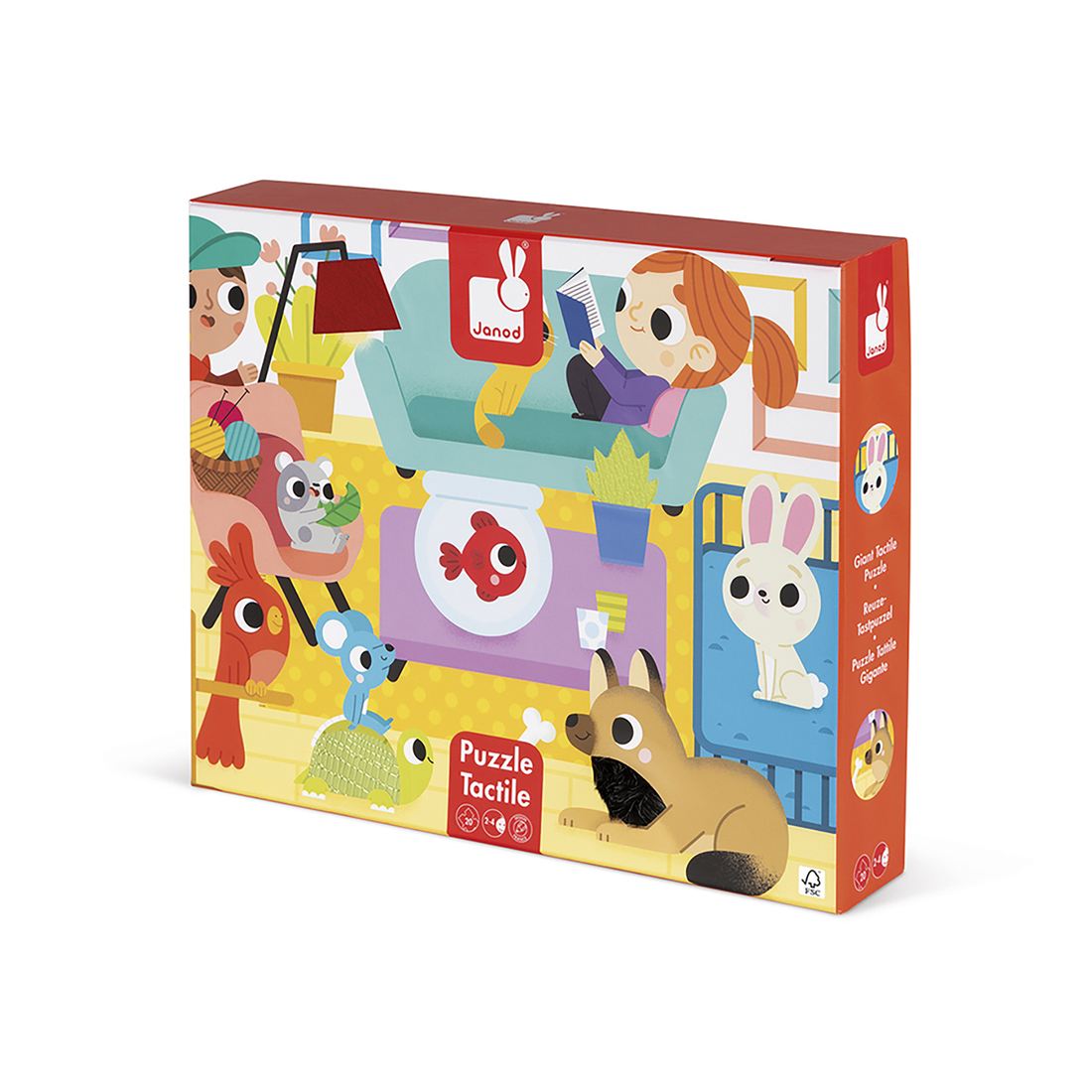 PZ20- TACTILE - LES ANIMAUX DOMESTIQUES JANOD PUZZLES