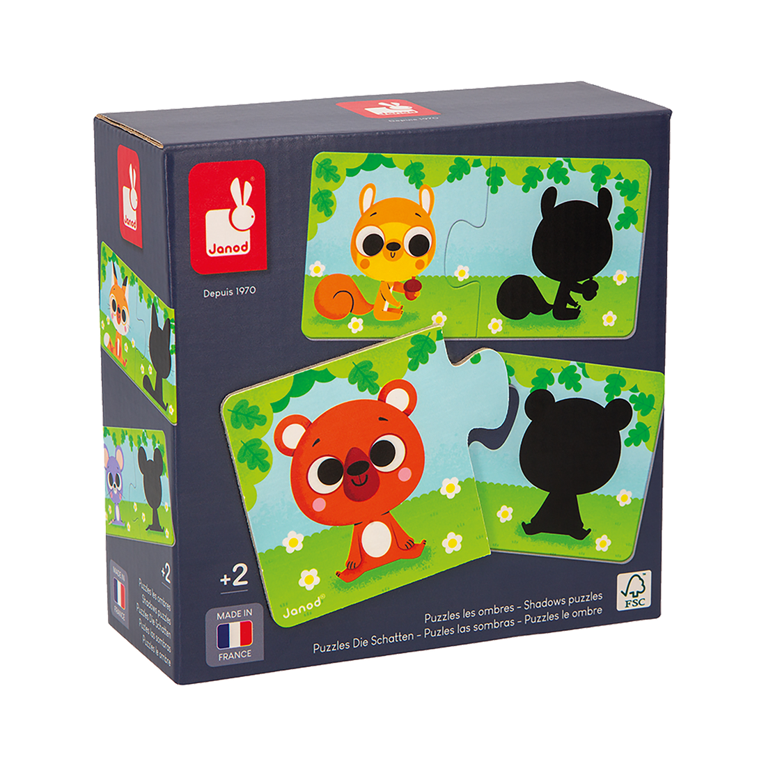 CASSE-TÊTES - LES ANIMAUX ET LEUR OMBRE JANOD PUZZLES