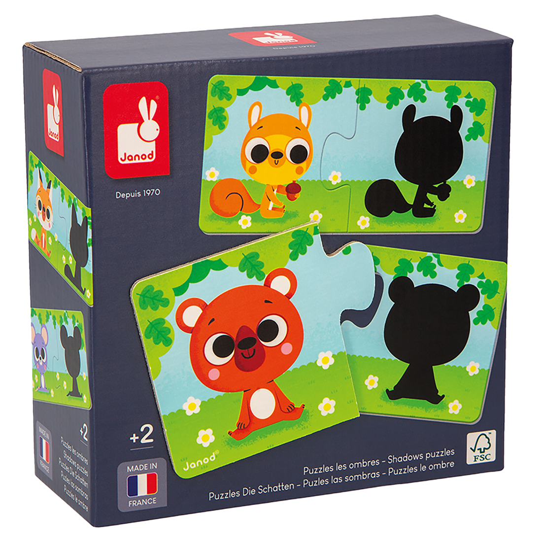 CASSE-TÊTES - LES ANIMAUX ET LEUR OMBRE JANOD PUZZLES