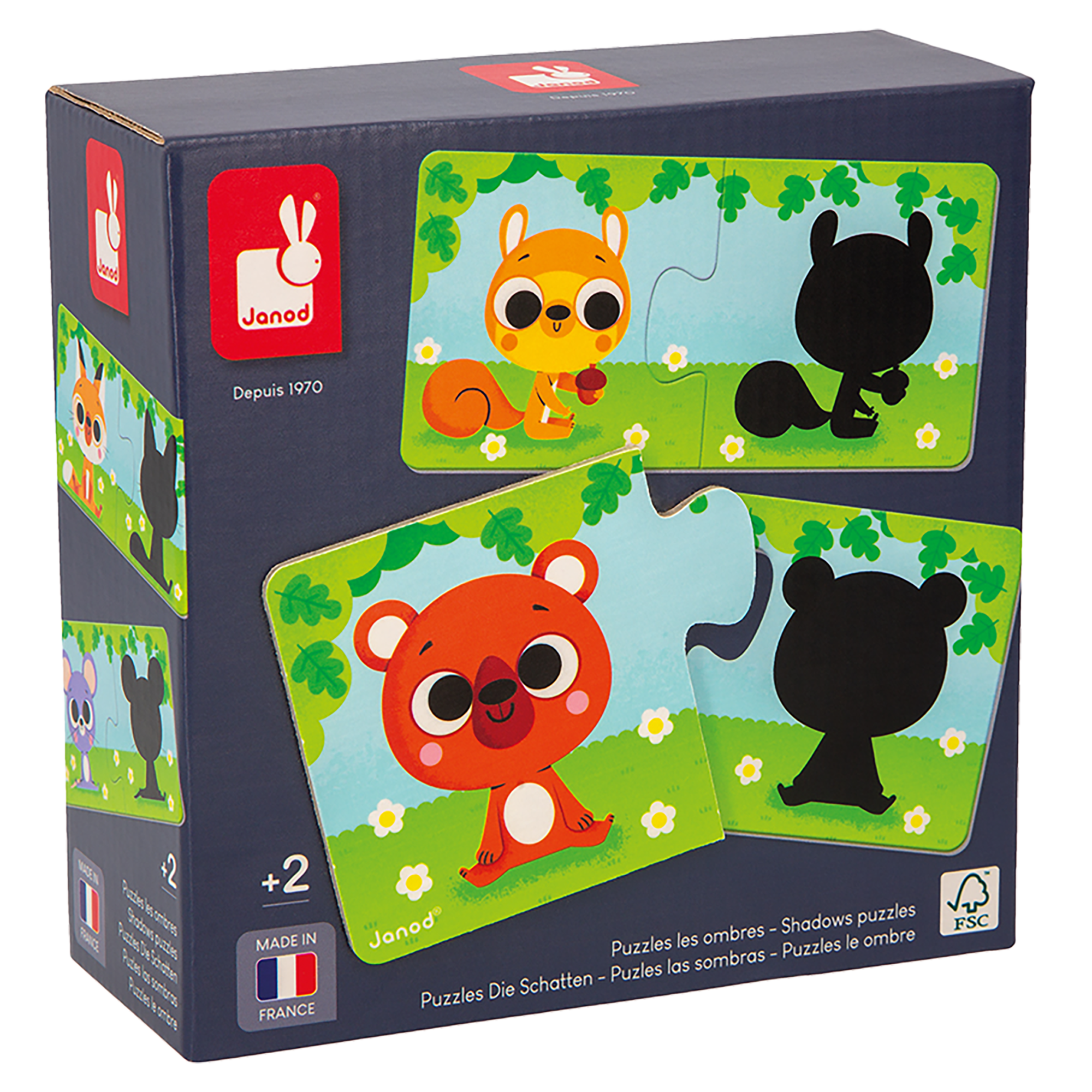 CASSE-TÊTES - LES ANIMAUX ET LEUR OMBRE JANOD PUZZLES