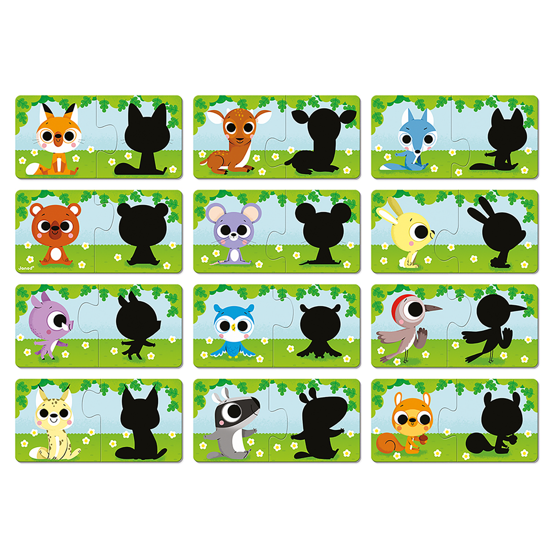CASSE-TÊTES - LES ANIMAUX ET LEUR OMBRE JANOD PUZZLES