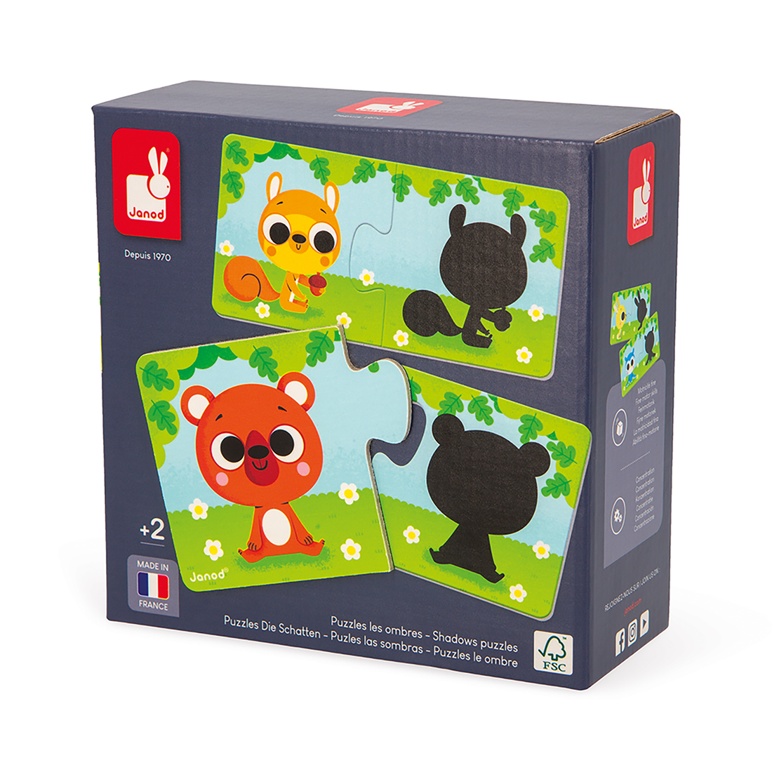 CASSE-TÊTES - LES ANIMAUX ET LEUR OMBRE JANOD PUZZLES