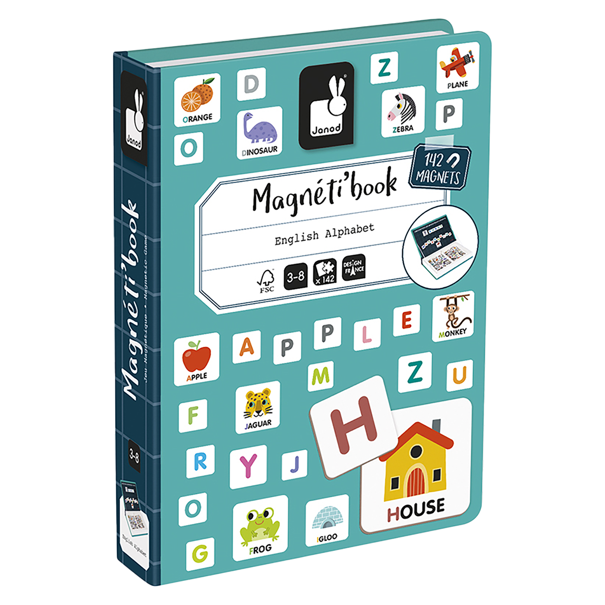 MAGNÉTI'BOOK - ALPHABET ANGLAIS JANOD