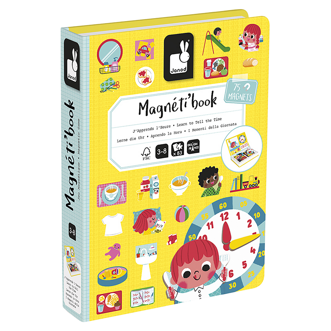 MAGNÉTI'BOOK - J'APPRENDS L'HEURE JANOD