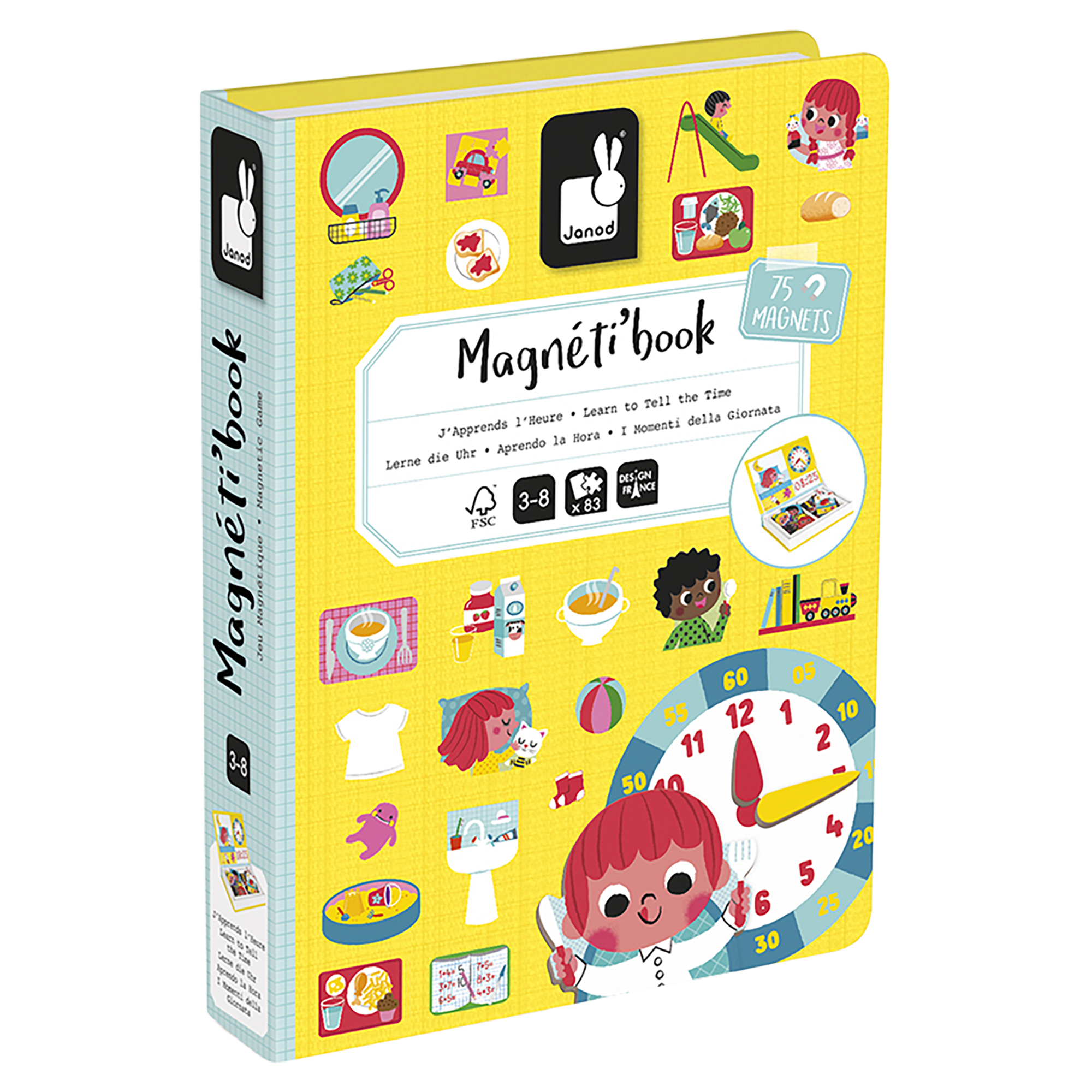 MAGNÉTI'BOOK - J'APPRENDS L'HEURE JANOD