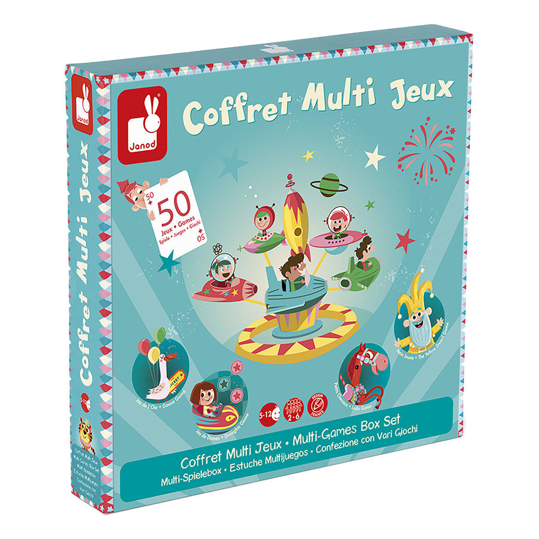 COFFRET MULTI JEUX CARROUSEL JANOD