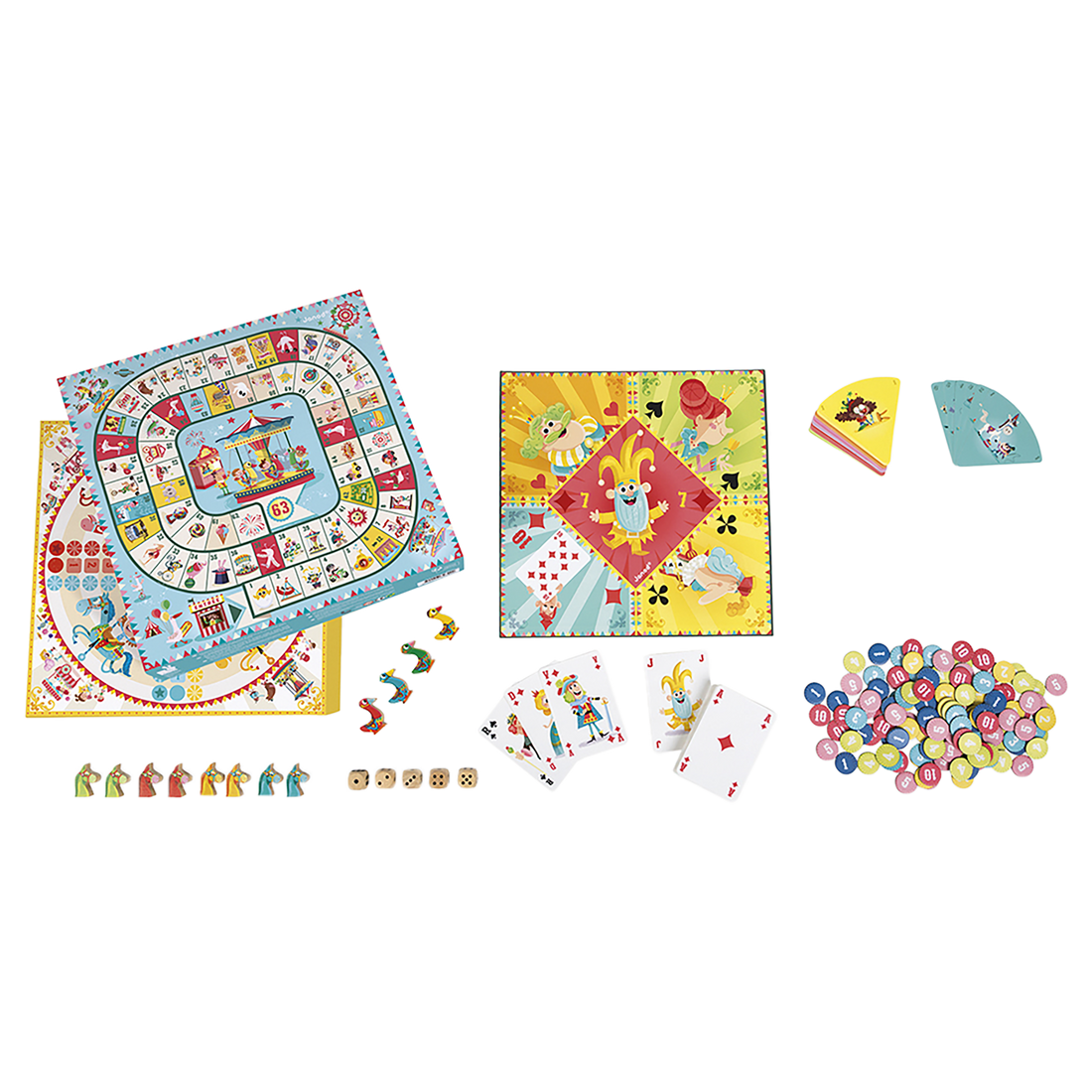 COFFRET MULTI JEUX CARROUSEL JANOD